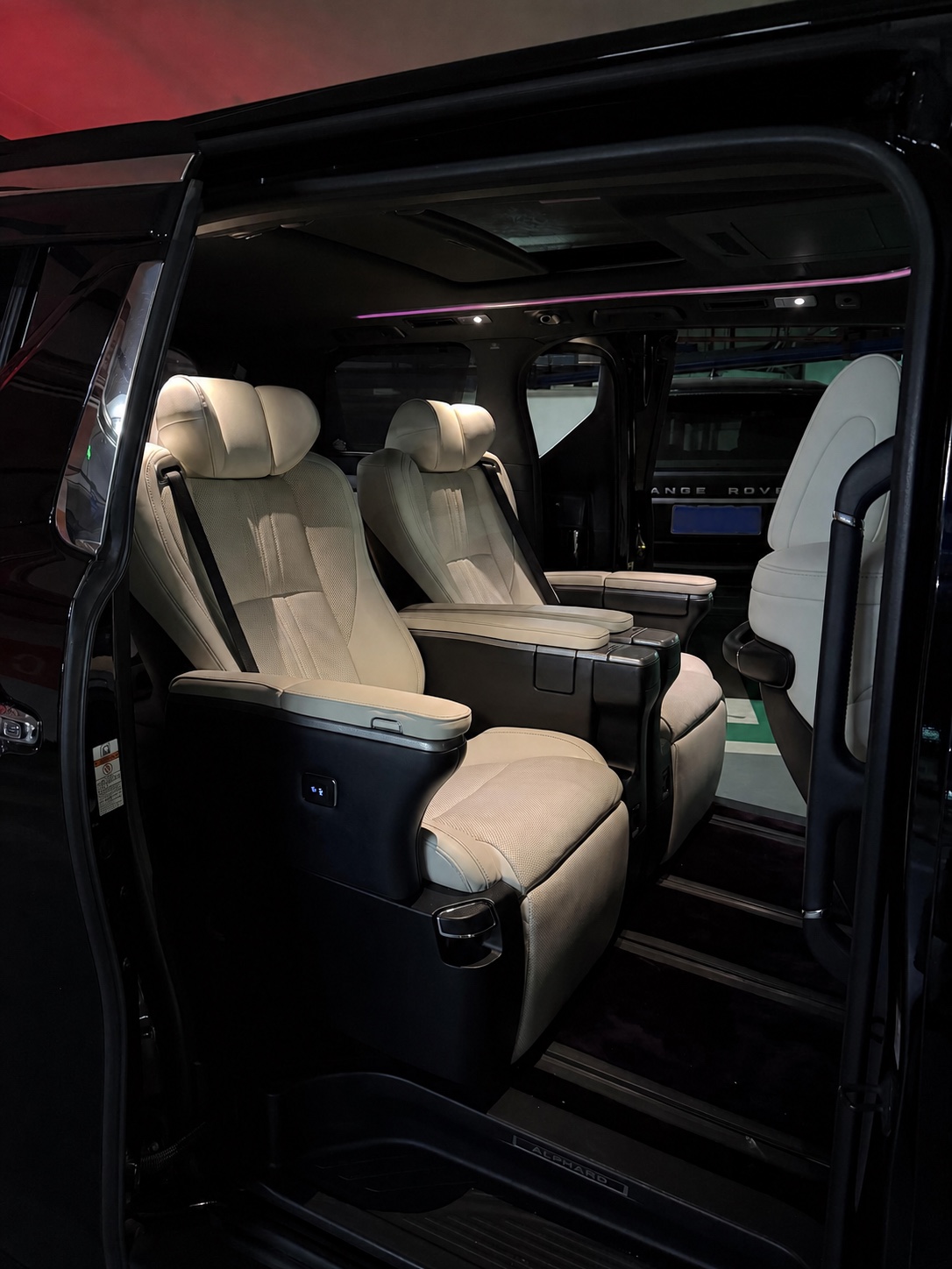 Toyota Alphard premium passenger cabin
