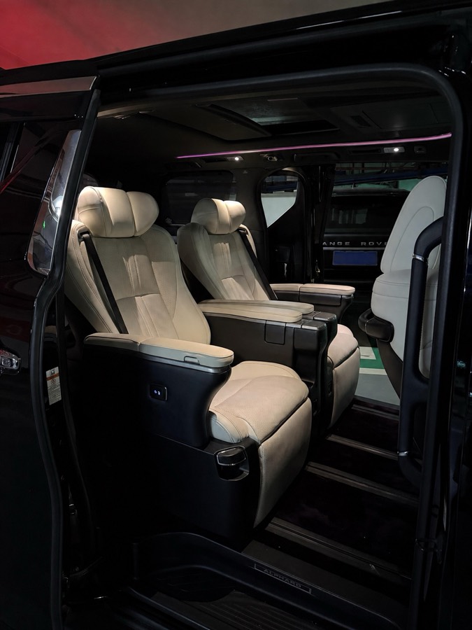 Toyota Alphard premium passenger cabin